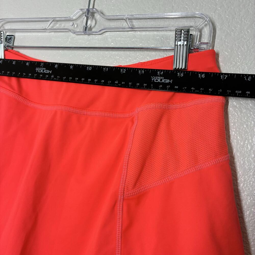 Athleta Skort Womens Large Orange Athletic Lined Pockets Zip Waist Tennis - Picture 9 of 13